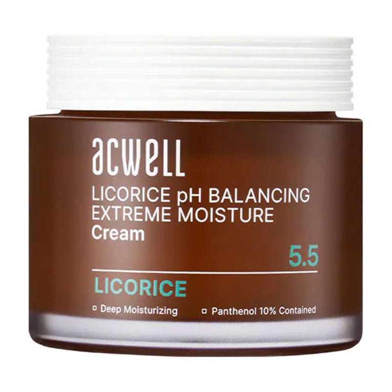 Acwell Licorice pH Balancing Extreme Moisture Cream 55ml + 5 Random Samples