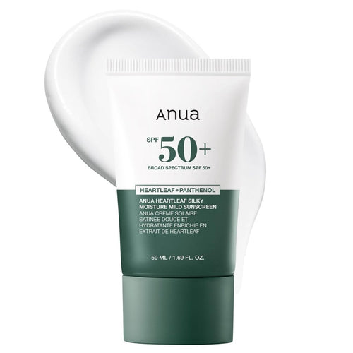 Anua Heartleaf Silky Moisture Mild Sunscreen 50ml (SPF50+), 1pc