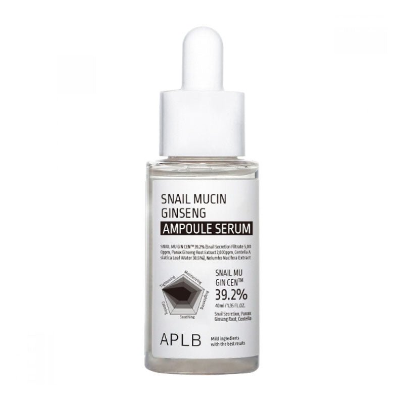 APLB Snail Mucin Ginseng Ampoule Serum 40ml, 2pcs