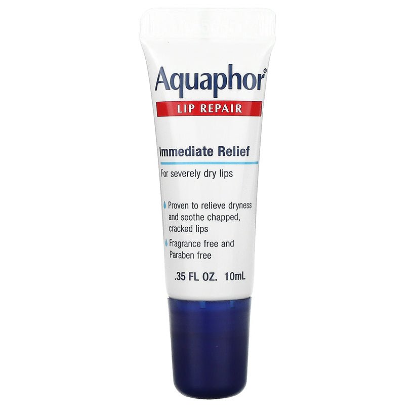 Aquaphor Lip Repair Fragrance-Free Tube, 10ml (Pack of 2)