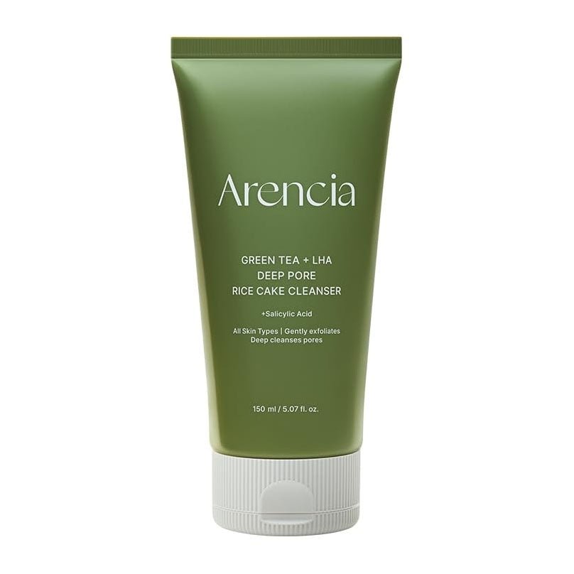 Arencia Green Tea + LHA Deep Pore Rice Cake Cleanser 150ml, 1pc