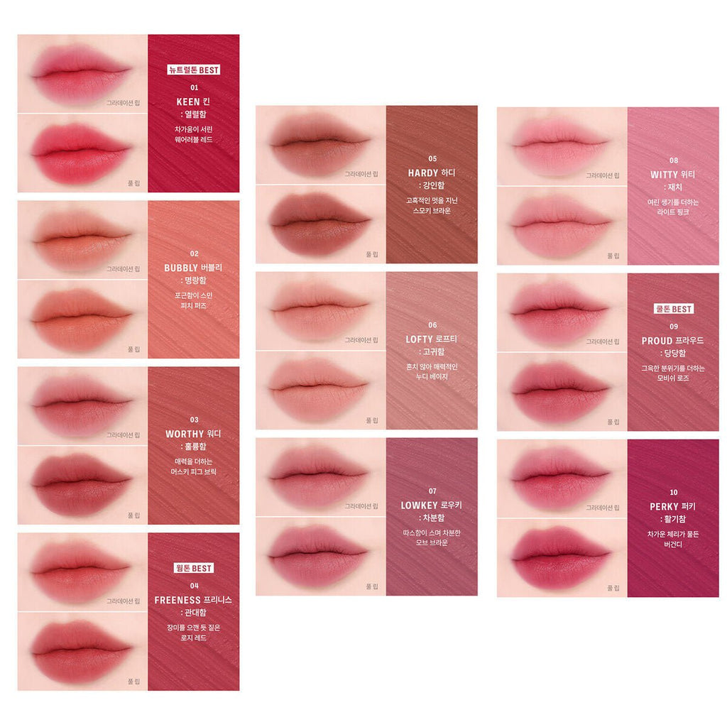 BRAYE Lip Sleek Blur Dark Silver Case 3.3g (10 Colors) - 1pc