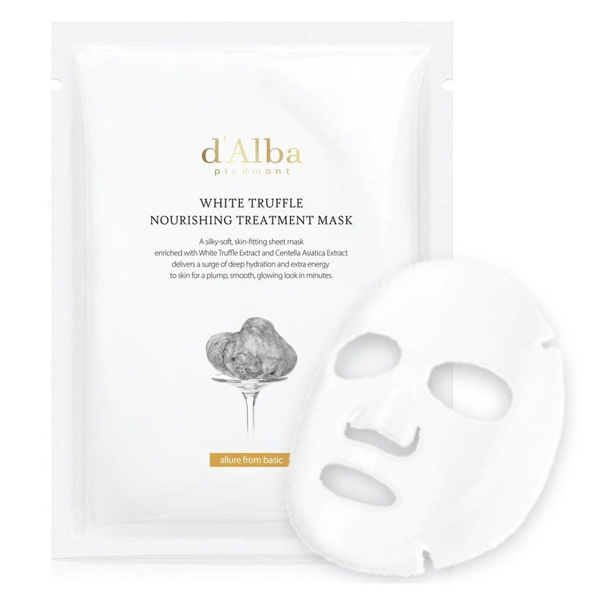 d'Alba White Truffle Nourishing Treatment Mask 25ml (5 Sheets x 4 Packs, 20 Sheets total)
