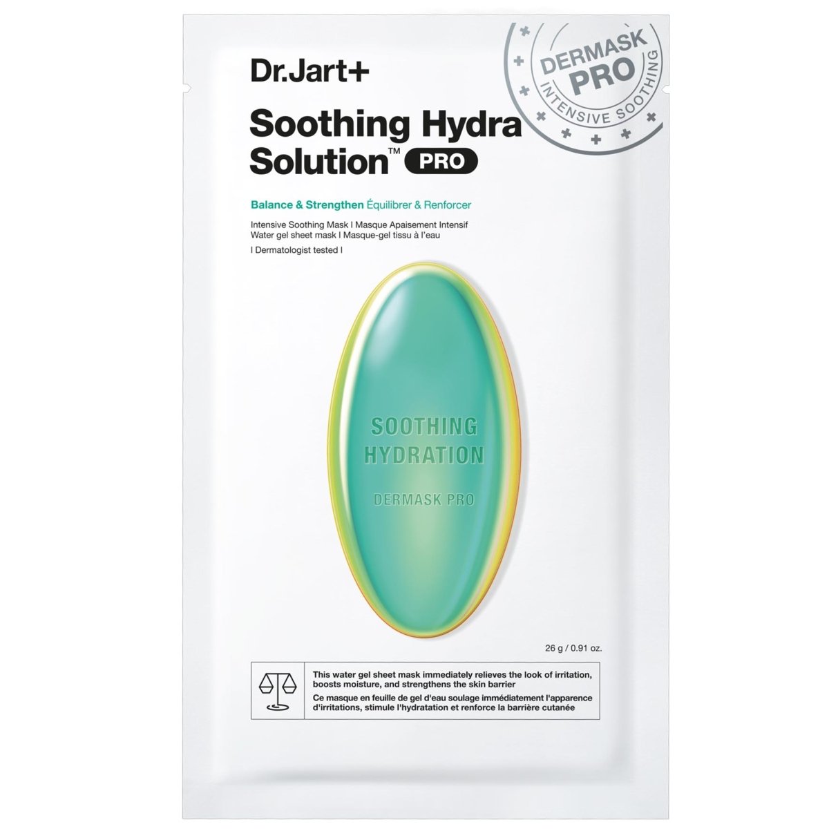Dr. Jart+ Dermask Soothing Hydra Solution Pro Mask, 26Sheets