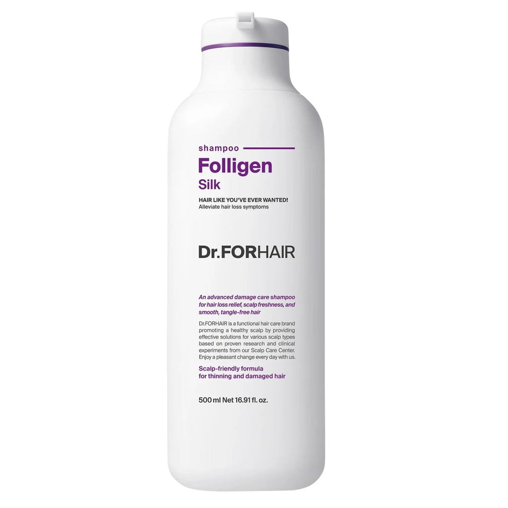 Dr.FORHAIR Folligen Silk Shampoo 500ml (Pack of 2)