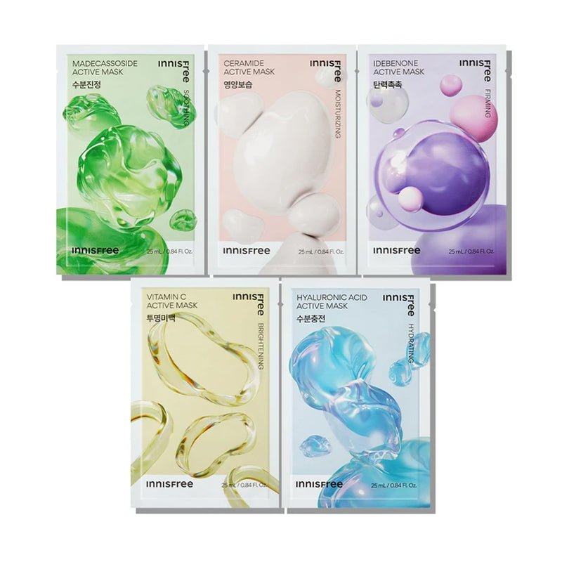 Innisfree Active Mask Madecassoside [Hydrating Soothing] 25ml x 10ea