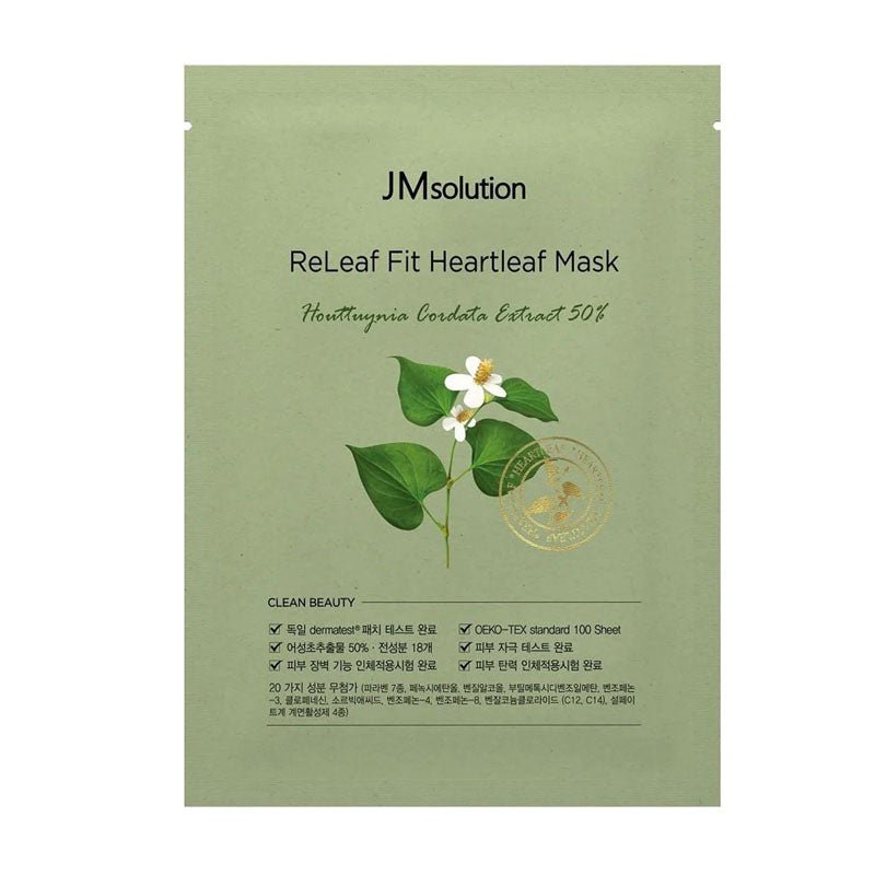 JMsolution Releaf Fit Heartleaf Mask (35Sheets)