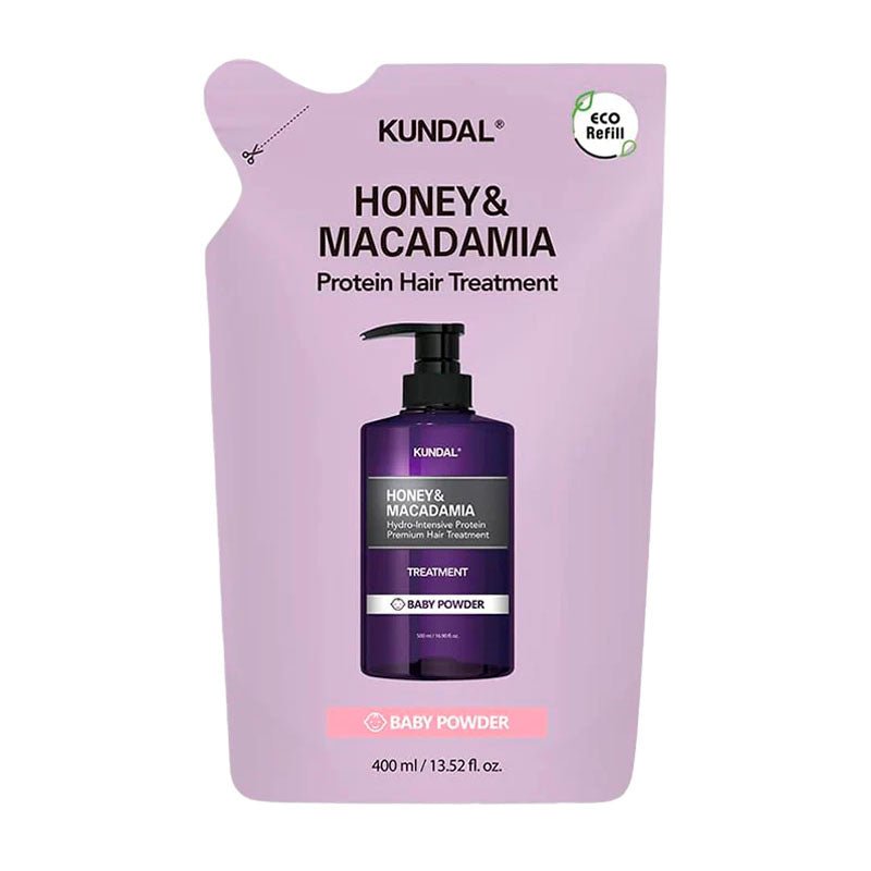 Kundal Honey & Macadamia Protein Hair Treatment White Musk 400ml (Refill) - 1pc