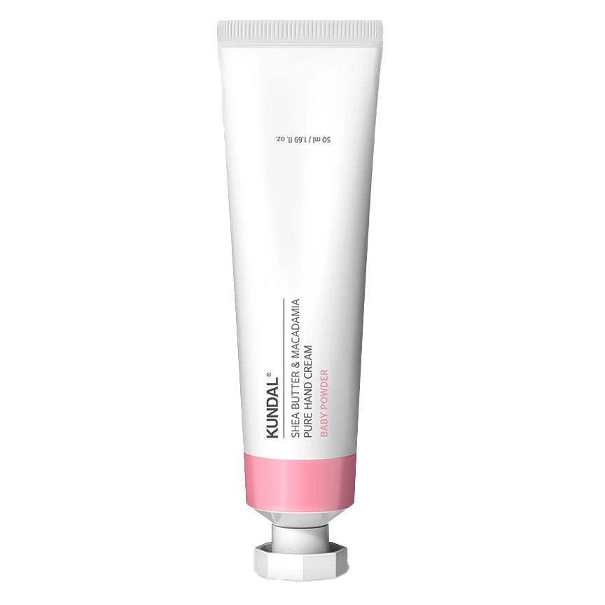 Kundal Shea Butter & Macadamia Pure Hand Cream, Baby Powder Scent, 50ml x 3ea