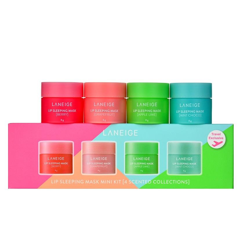 Lip Sleeping Mask Mini Kit (4 Scented Collection) 68g * 4pcs