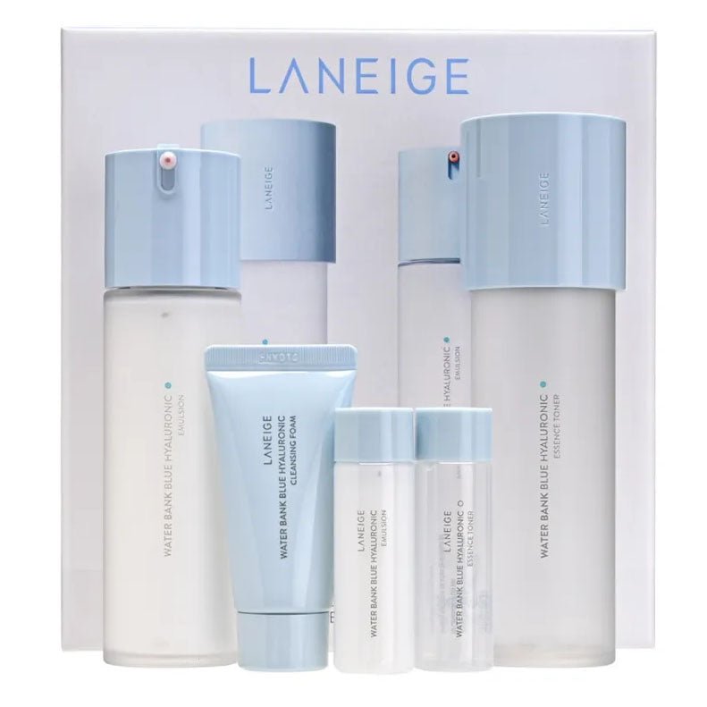 Water Bank Blue Hyaluronic 2 Step Essential Set for Combination to Oily Skin (410pcs)