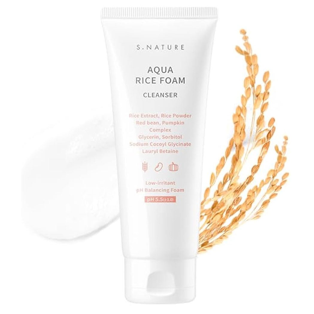 S.Nature Aqua Rice Low pH Cleansing Foam 80ml, 1pc