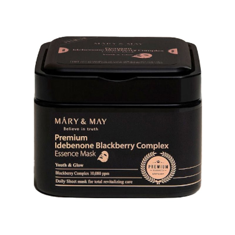 Mary & May Premium Idebenone Blackberry Complex Essence Mask (30Sheets)