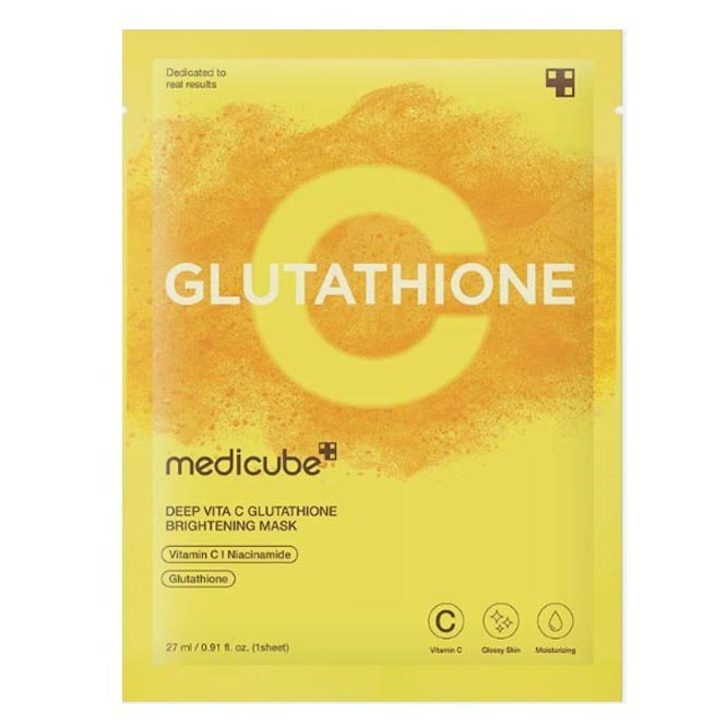 Medicube Deep Vita C Glutathione Brightening Mask 27Sheets