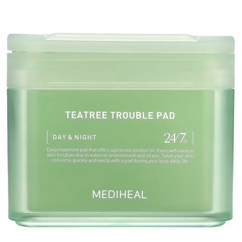 Mediheal Teatree Trouble Pad 24/7 Day & Night (1500Sheets / 170ml)