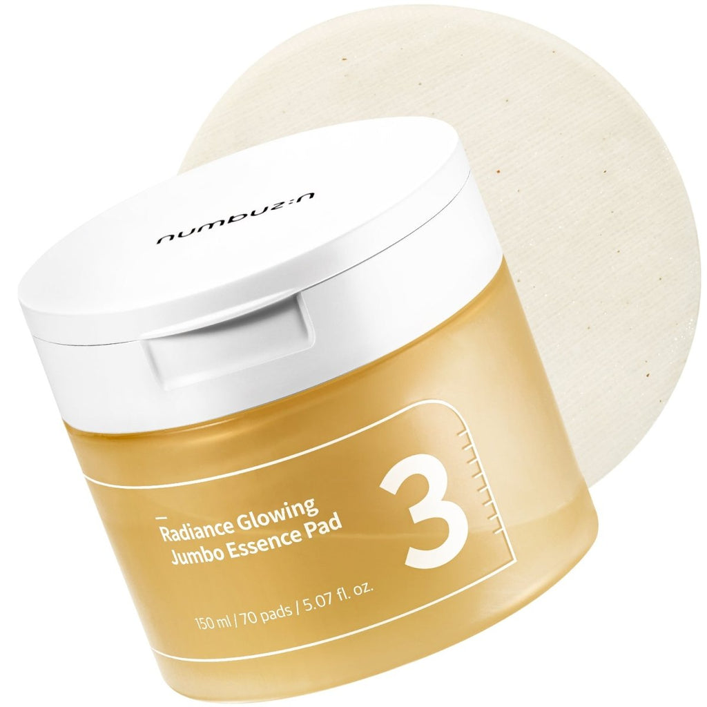 Numbuzin No.3 Radiance Glowing Jumbo Essence Pad (70 Pads / 150ml)