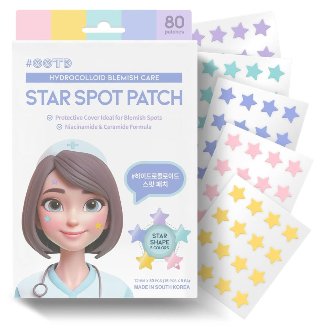OOTD Beauty Star-shaped Hydrocolloid Acne Spot Patches (80 Patches) 100ml