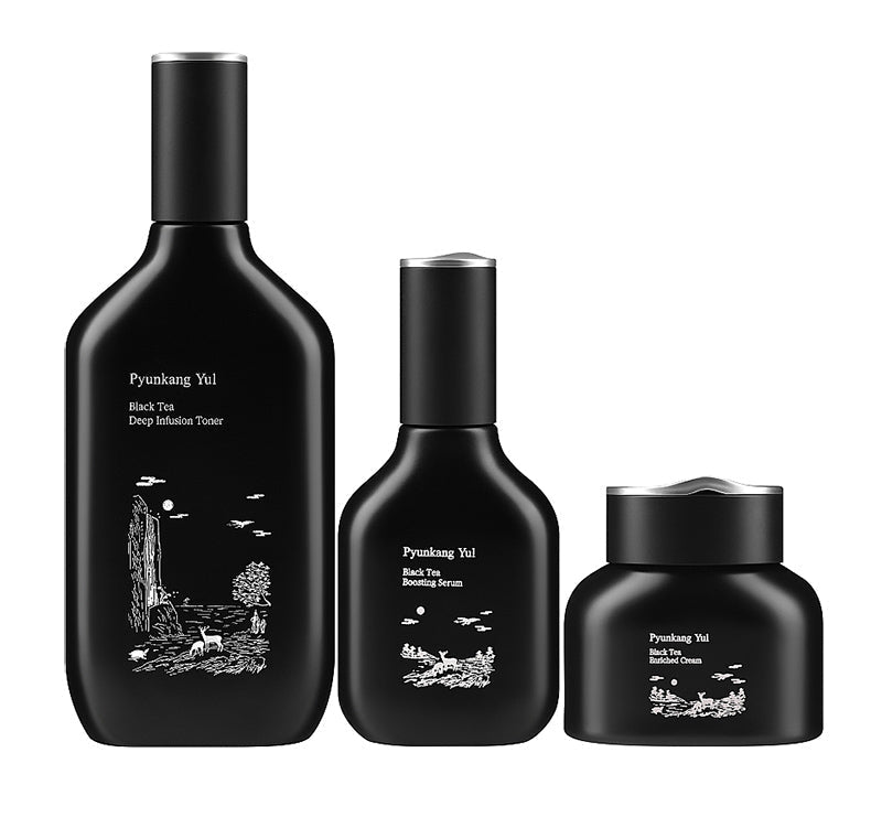 Pyunkang Yul Black Tea Line Bojagi Gift Set (Toner, Serum & Cream) x 1 235ml