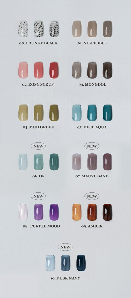 rom&nd Mood Pebble Hardener 7ml [Set of 2] - 4 Colors available