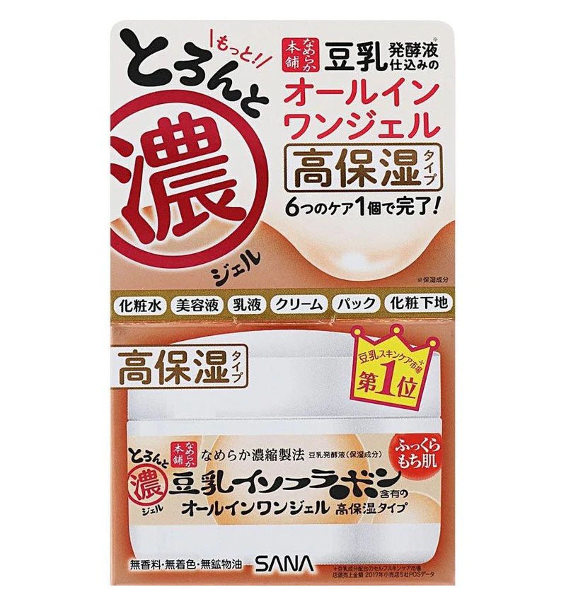 Nameraka Honpo Soy Milk 6 In 1 Moisture Gel Cream (Enriched) 100g