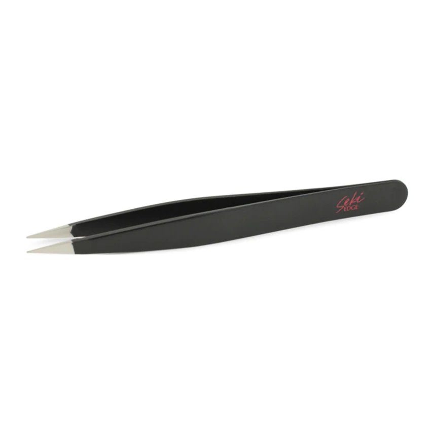 Seki Edge SS-501 Black Stainless Steel Pointed Tweezers 100ml