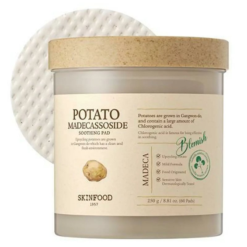 Skinfood Potato Madecassoside Soothing Pad (60 Pads) 100ml