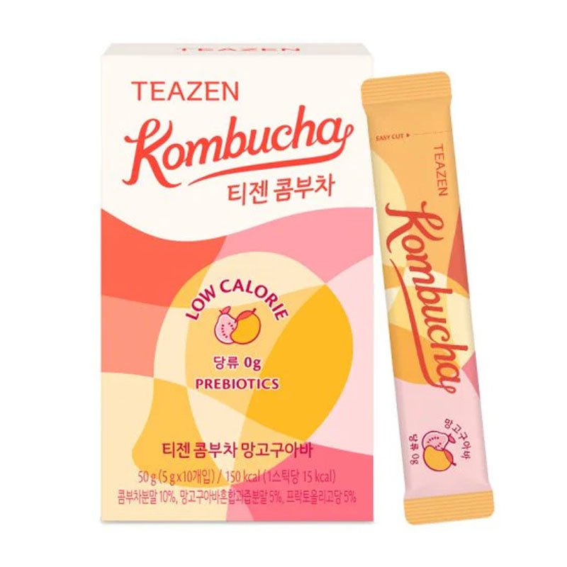 Teazen Kombucha Mango Guava (30 Sticks) + Eco Bottle 5ml