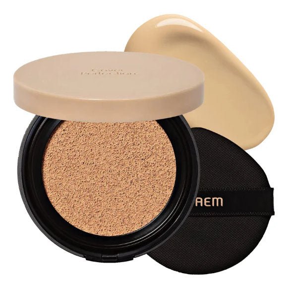 The Saem Cover Perfection Concealer Cushion Renewal Set (Main + Refill) 12g x 2 (5 Colors)