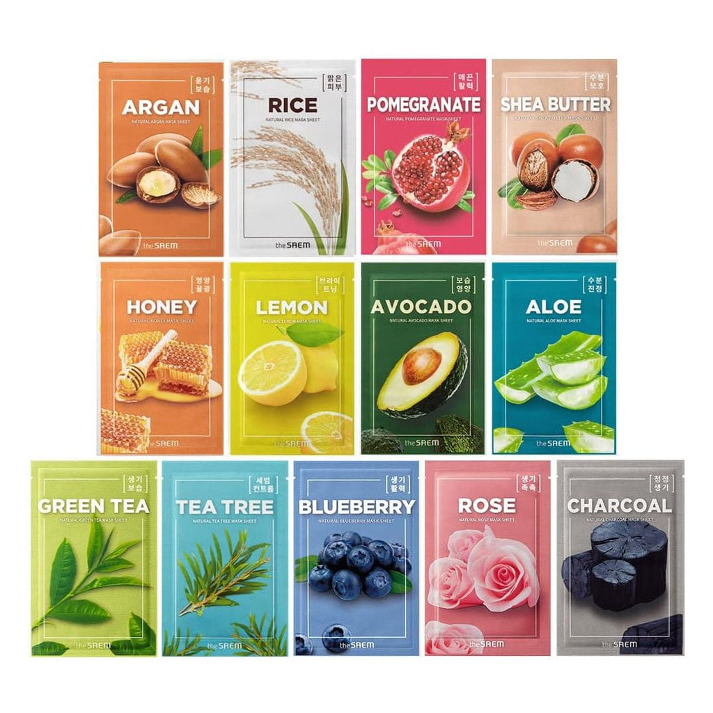 The Saem Natural Mask Sheet 21ml (10 Sheets / 5+5 Bundle)