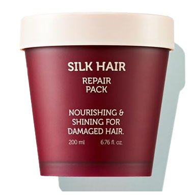 The Saem Silk Hair Repair Pack Strawberry Scent (For Damaged Hair) 200ml - 1ea