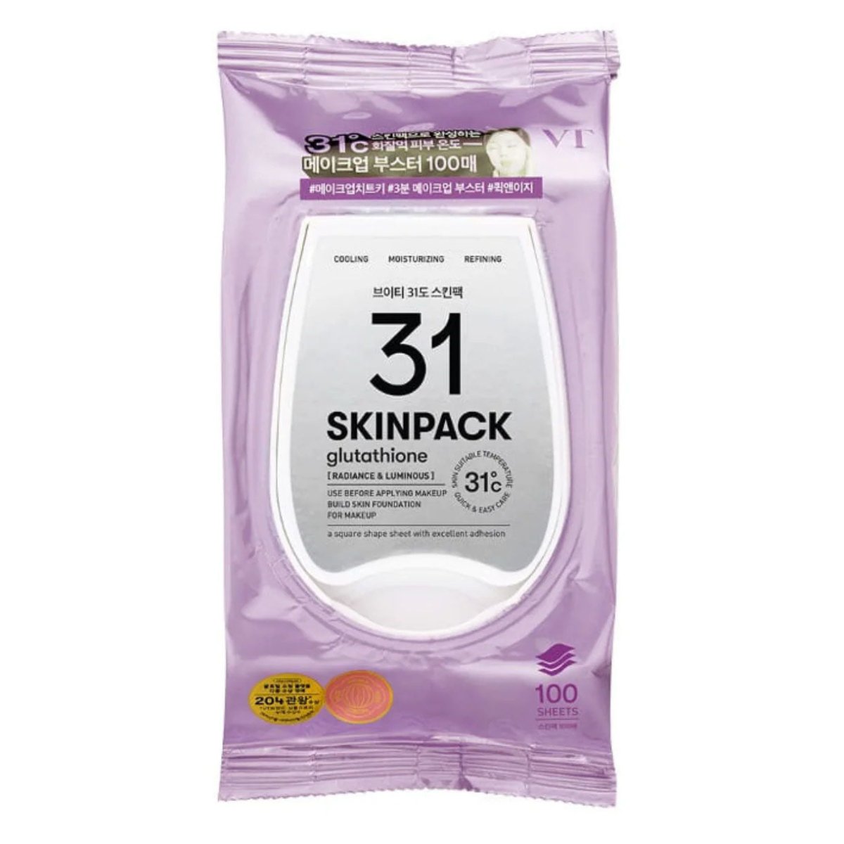 VT Cosmetics Smooth 31° Skin Pack (1500Sheets)