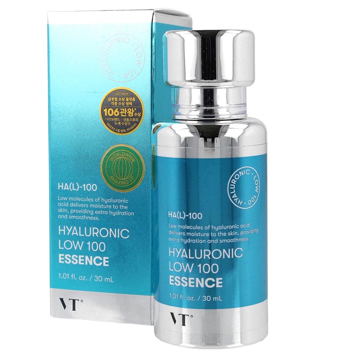 VT Cosmetics Hyaluronic Low 100 Essence 30ml (For Oily Skin) - 1pc