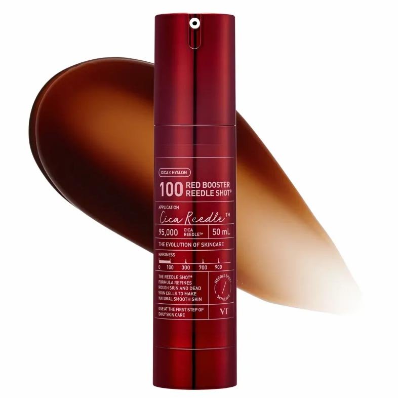 VT COSMETICS Red Booster Reedle Shot 100 Serum (Dragon's Blood Extract & Exosome Microneedle Formula) 50ml