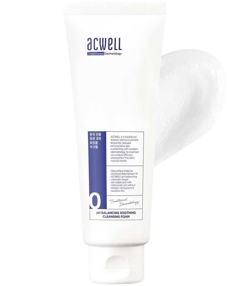 Acwell pH Balancing Soothing Cleansing Foam 150ml + 5 Random Samples
