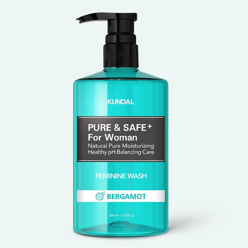Kundal Pure & Safe+ Feminine Wash, Bergamot, 300ml, 2 Units