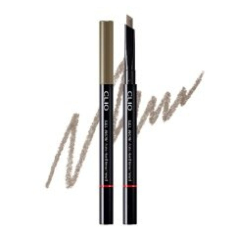 CLIO Kill Brow Auto Hard Brow Pencil 0.100g - #02 Light Brown (Waterproof, Smudge-Proof, Dual-Ended with Spoolie & Sharpener)