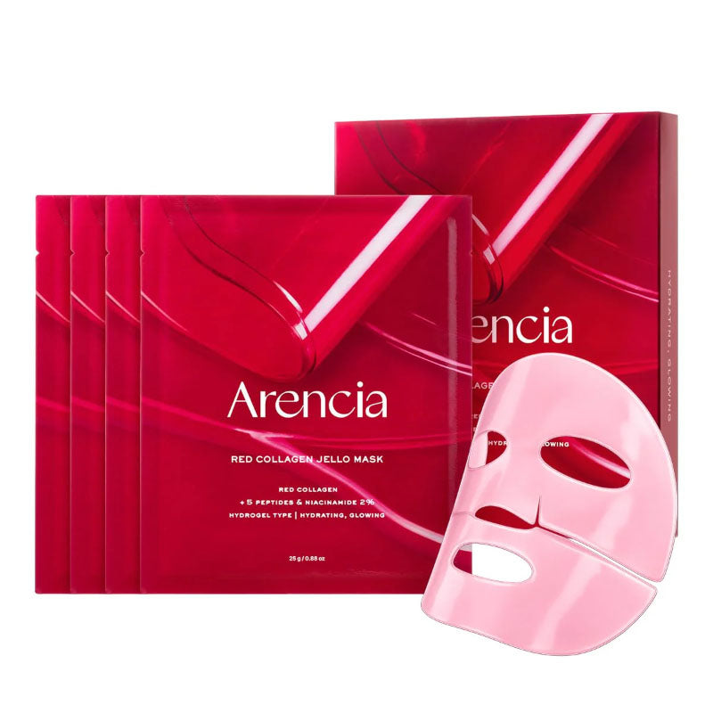 Arencia Red Collagen Jello Mask (25Sheets x 2 Packs)