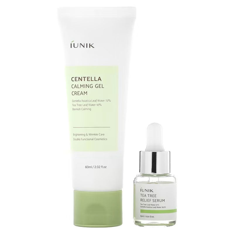 iUNIK Centella Edition Skincare 2-Piece Set (Cream & Serum) 105ml