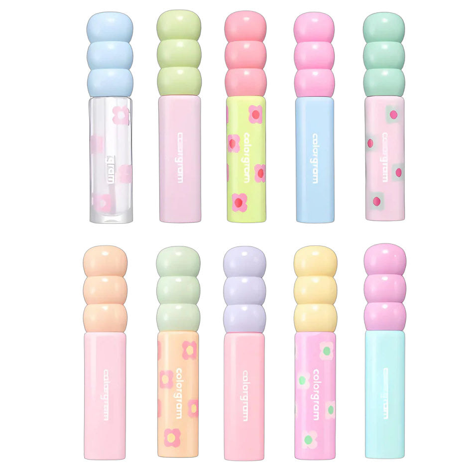 Colorgram Fruity Glass Tint Mini Set (Shade 03) - Moisturizing & Long-Lasting Lip Stain 3ml