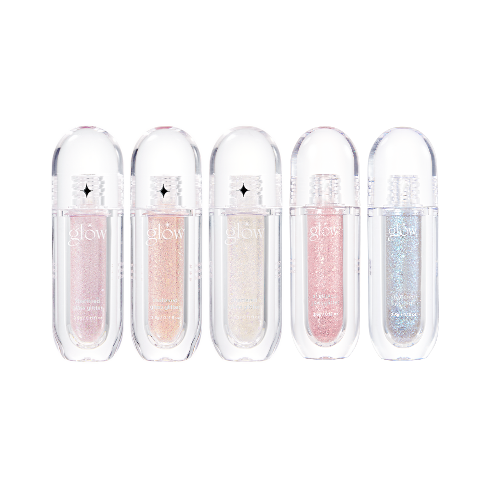 GLOW Glass Glitter - 5 Colors Set (3ea)