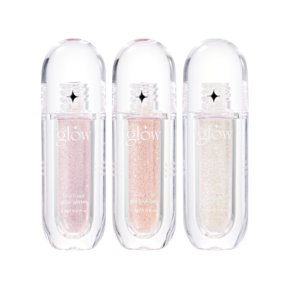 GLOW Glass Glitter - 5 Colors Set (3ea)