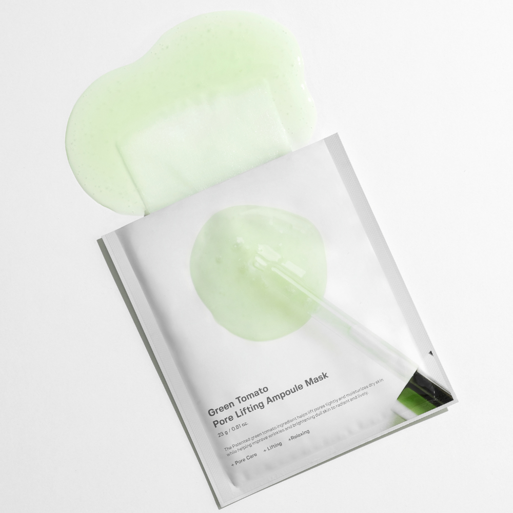 Sungboon Editor Green Tomato NMN Pore Lifting Ampoule Hydrating Mask Pack - 36Sheets