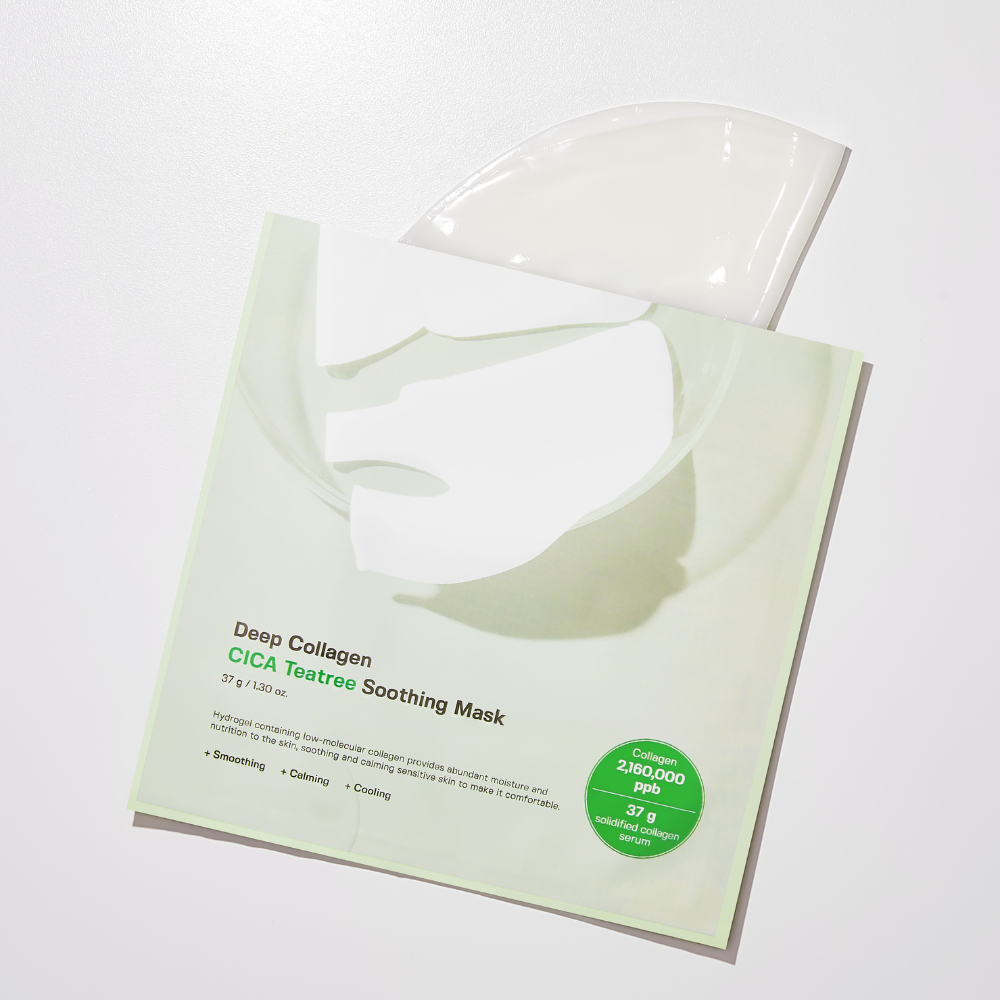 Deep Collagen Cica Teatree Soothing Mask 72g (4 Sheets)