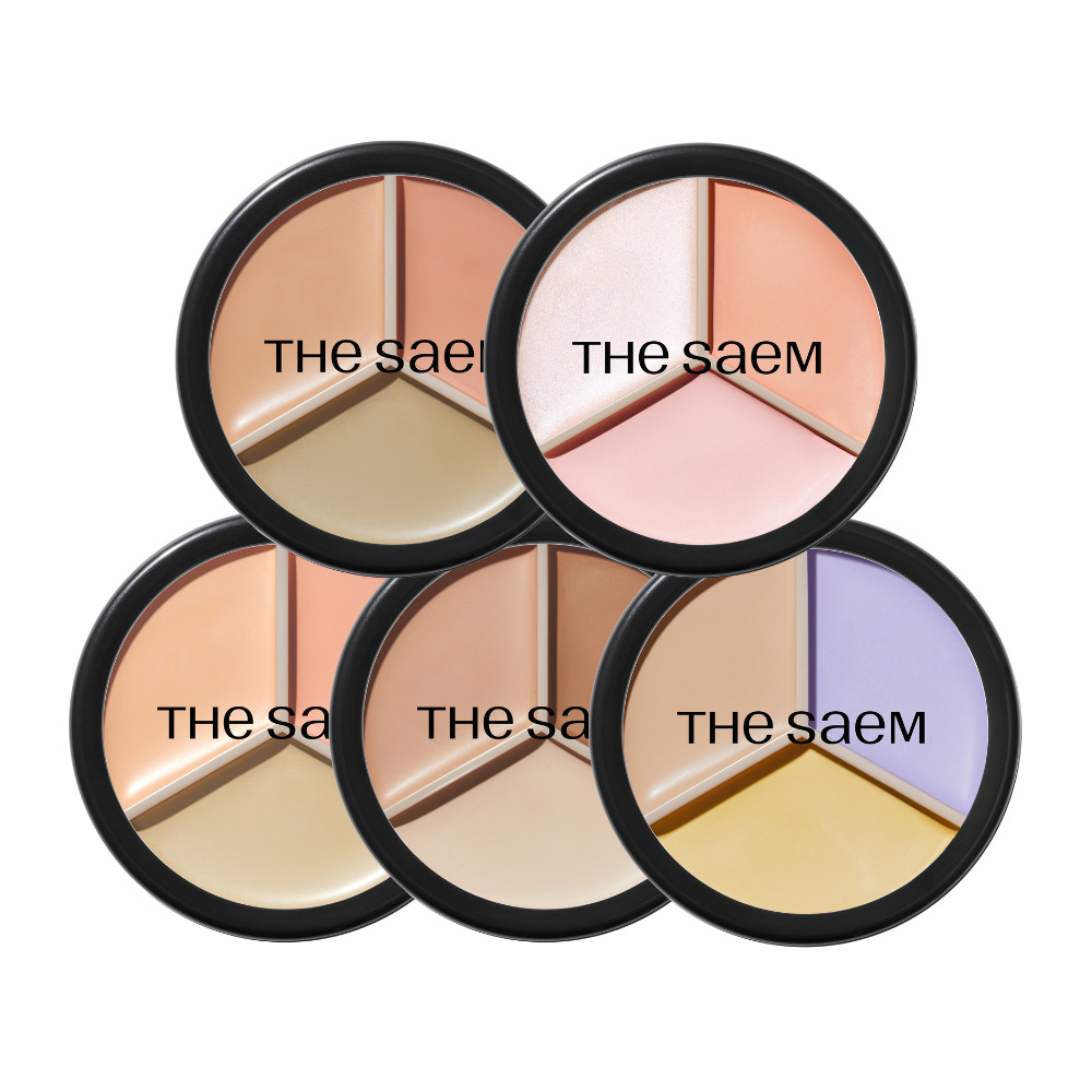 The Saem Cover Perfection Triple Pot Concealer - 5 Colors 14ml